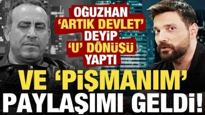 Ve Oğuzhan Uğur'dan pişmanım 'paylaşımı' geldi! 'Artık devlet' deyip '