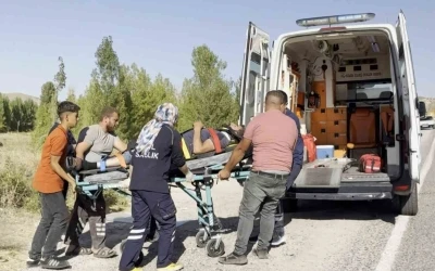 Virajı alamayan kamyonet takla attı: 2 yaralı
