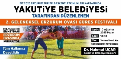 Yakutiye Belediyesi’nden ata sporuna destek: 2. Geleneksel Erzurum Ovası Güreş Festivali’ne geri sayım
