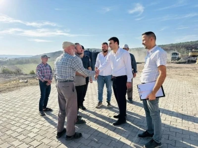 Yangın bölgesinde çalışmalar devam ediyor
