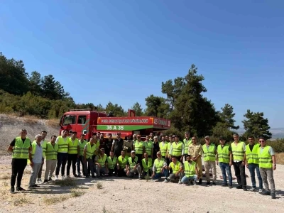 Yangın riskine karşı kamu personelinden büyük fedakarlık
