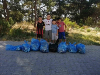 Yangın sonrası miniklerden örnek davranış
