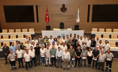 Yangınlarla mücadelede görev alan ekibe anlamlı teşekkür
