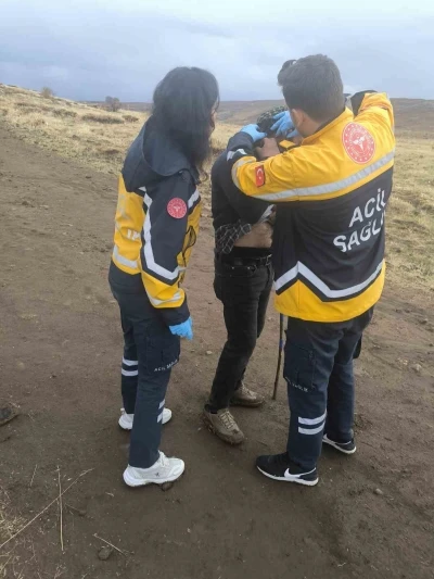 Yanına yıldırım düşen şahıs yaralandı
