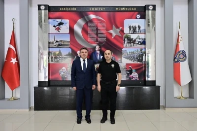 Yargıtay&rsquo;a atanan Başsavcı Karak&uuml;lah&rsquo;tan Emniyet M&uuml;d&uuml;r&uuml; Yılmaz&rsquo;a veda ziyareti
