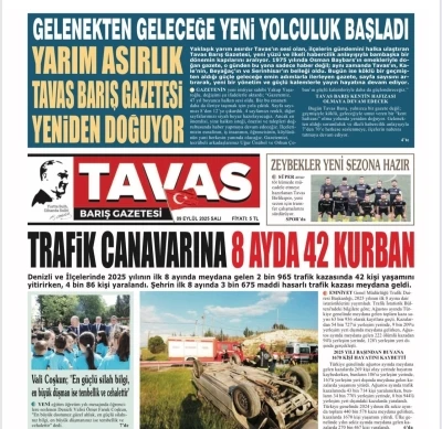 Yarım asırlık Tavas Barış Gazetesi yeni yüzüyle okuyucularıyla buluştu
