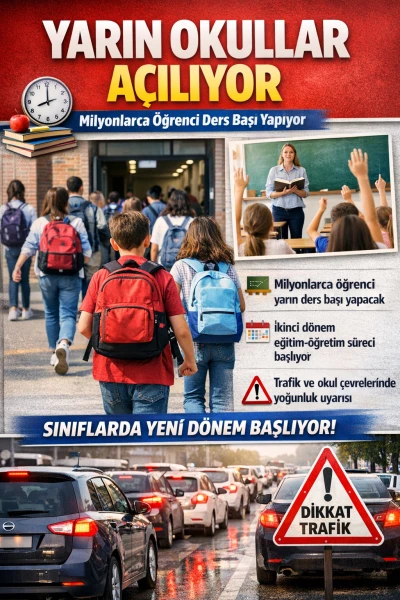 Yarın Okullar A&ccedil;ılıyor: Milyonlarca &Ouml;ğrenci Ders Başı Yapıyor