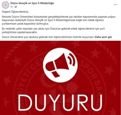 Yatak kapasitesi doldu uyarısı
