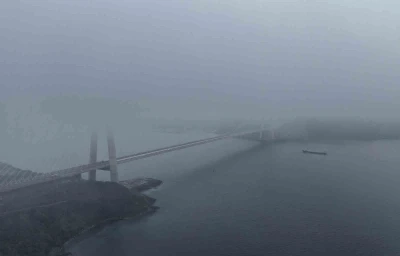 Yavuz Sultan Selim K&ouml;pr&uuml;s&uuml;&rsquo;nde etkili olan sis havadan g&ouml;r&uuml;nt&uuml;lendi
