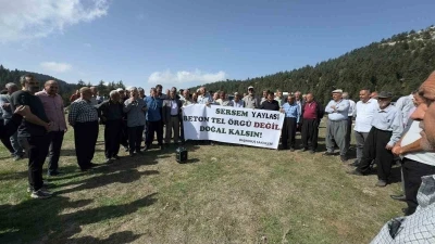 Yayladaki meraya tel örgü tepkisi
