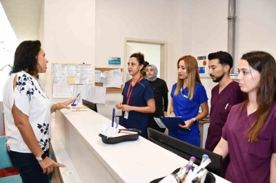 Yeni atanan başhekim ilk saha çalışmasını gerçekleştirdi
