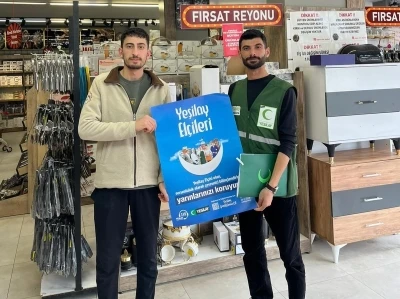 Yeşilay gönüllülerinden bağımlılıkla mücadele çalışması
