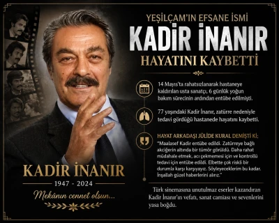 Yeşil&ccedil;am&rsquo;ın Usta İsmi Kadir İnanır Hayatını Kaybetti