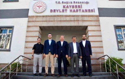 Yeşilhisar heyetinden Başhekim &Ccedil;&ouml;l&rsquo;e ziyaret
