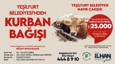Yeşilyurt Belediyesi&rsquo;nden kurban bağışı seferberliği
