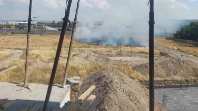 YHT hattına metreler kala &ccedil;ıkan yangın kontrol altına alındı
