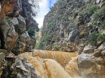 Yoğun yağışlar G&ouml;kb&uuml;k Kanyonu&rsquo;nun su debisini artırdı
