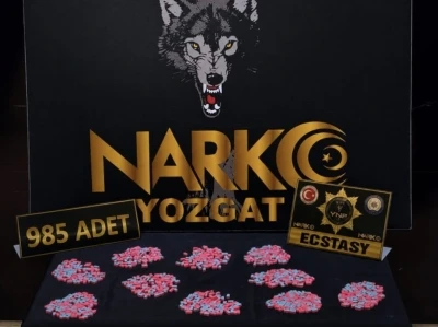 Yozgat&rsquo;ta 985 adet uyuşturucu hap ele ge&ccedil;irildi
