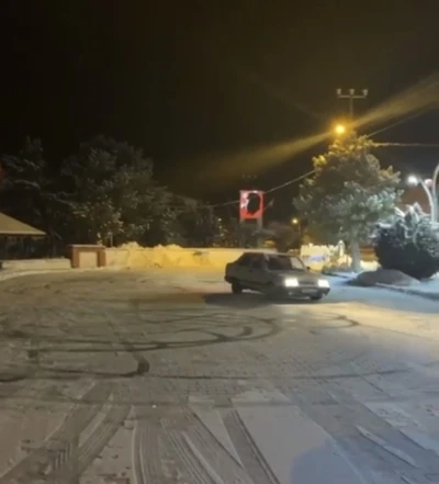 Yozgat&rsquo;ta drift yapan s&uuml;r&uuml;c&uuml;ye 58 bin lira ceza kesildi
