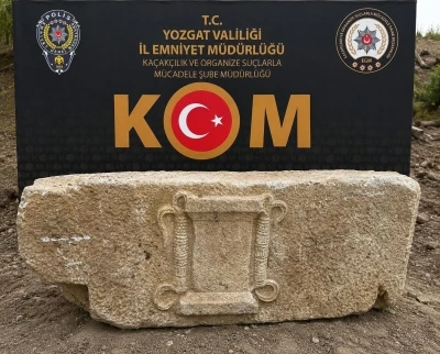 Yozgat&rsquo;ta iki bin yıllık olduğu değerlendirilen lahit bulundu
