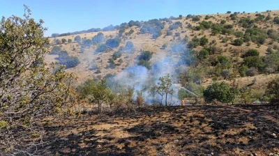 Yozgat’ta makilik alanda çıkan yangın 15 dönüm alanda etkili oldu
