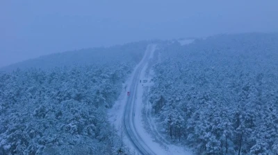 Yozgat’ta mevsimin ilk karı yağdı
