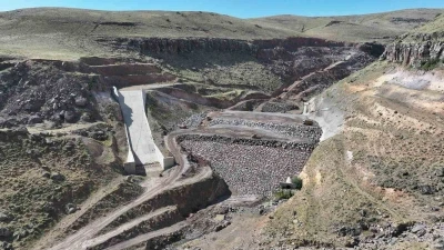 Yukarıgöçmez barajında çalışmalar devam ediyor
