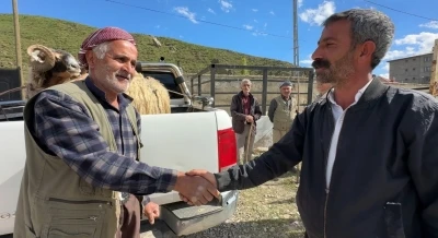 Y&uuml;ksekova&rsquo;da hayvan pazarında bayram hareketliliği
