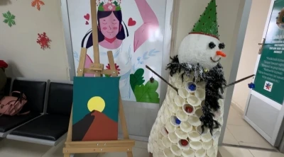 Y&uuml;ksekova&rsquo;da Toplum ve Ruh Sağlığı Merkezinde hastaların &uuml;r&uuml;nleri sergilendi
