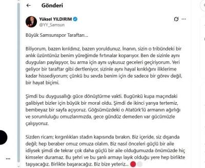 Y&uuml;ksel Yıldırım: "Bembeyaz bir sayfa a&ccedil;ıyoruz"
