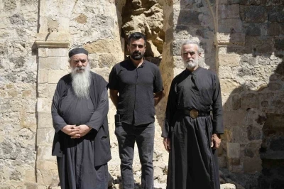 Yunan keşişlerden Gümüşhane’deki Hutura Kilisesi’ne ziyaret
