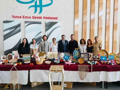 Yunus Emre Devlet Hastanesi’nde ’Geleneksel El Sanatları Sergisi’ açıldı
