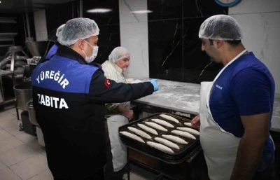 Y&uuml;reğir Belediyesi zabıta ekiplerinden fırınlara Ramazan denetimi
