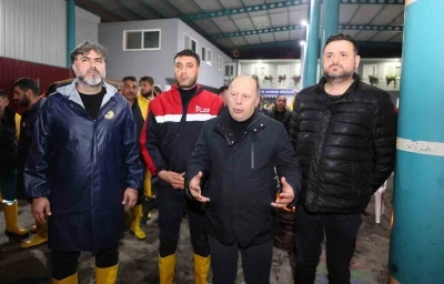 Y&uuml;reğir&rsquo;de şiddetli yağışa anında m&uuml;dahale

