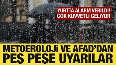 Yurt genelinde alarm verildi: Sağanak &ccedil;ok kuvvetli geliyor