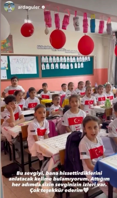 Y&uuml;zlerce &ouml;ğrencinin  "10 numara" davetine Arda G&uuml;ler&rsquo;den cevap geldi
