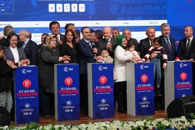 Y&uuml;zyılın Konut Projesinde Denizli Kura &Ccedil;ekimi yapıldı
