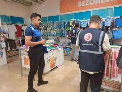 Zabıta, kırtasiyeleri denetledi
