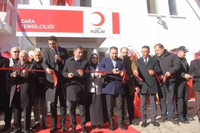 Zara&rsquo;da T&uuml;rk Kızılay hizmet binası t&ouml;renle a&ccedil;ıldı
