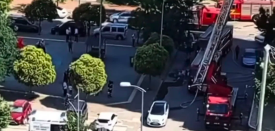Gaziantep&rsquo;te 14 katlı apartmanın &ccedil;atısında &ccedil;ıkan yangını itfaiye s&ouml;nd&uuml;rd&uuml;