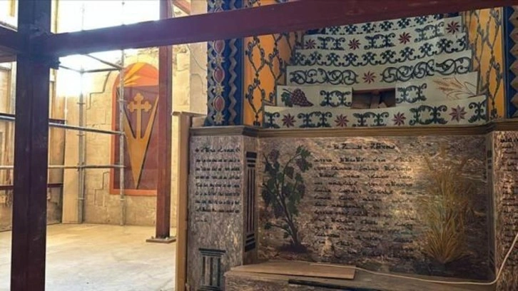 Adıyaman'da depremlerde hasar gören kilise restore ediliyor