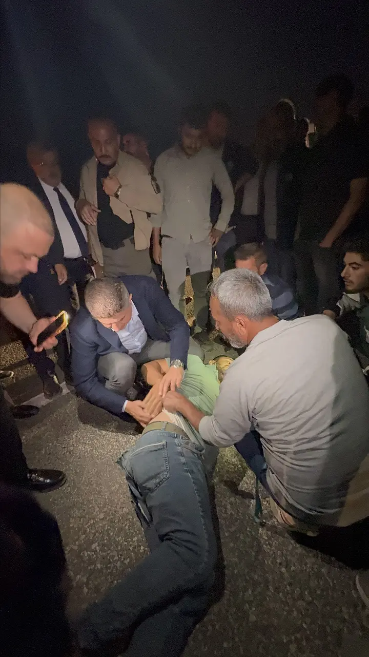 Adıyaman-Gölbaşı yolunda otomobilin çarptığı yaya hastaneye kaldırıldı