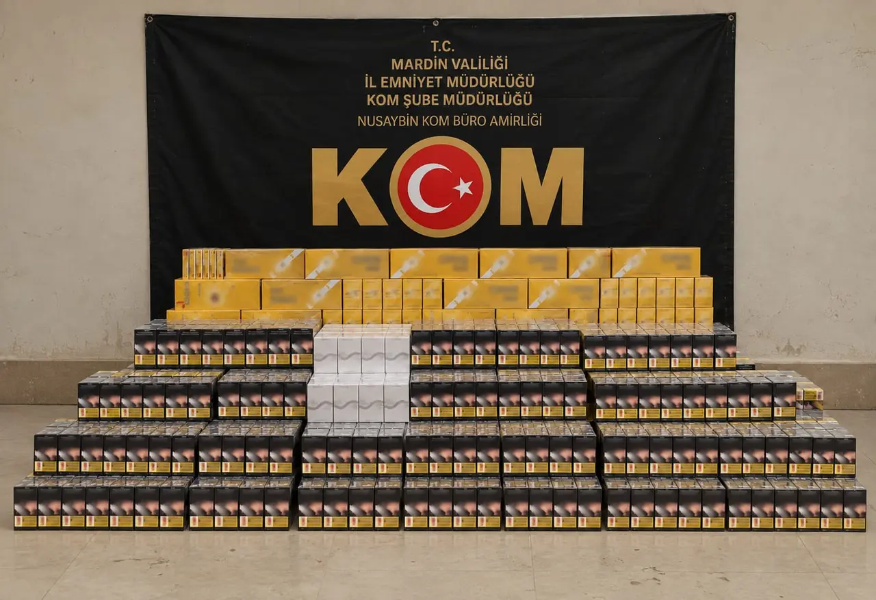 Nusaybin'de 12 bin 520 paket kaçak sigara bulundu
