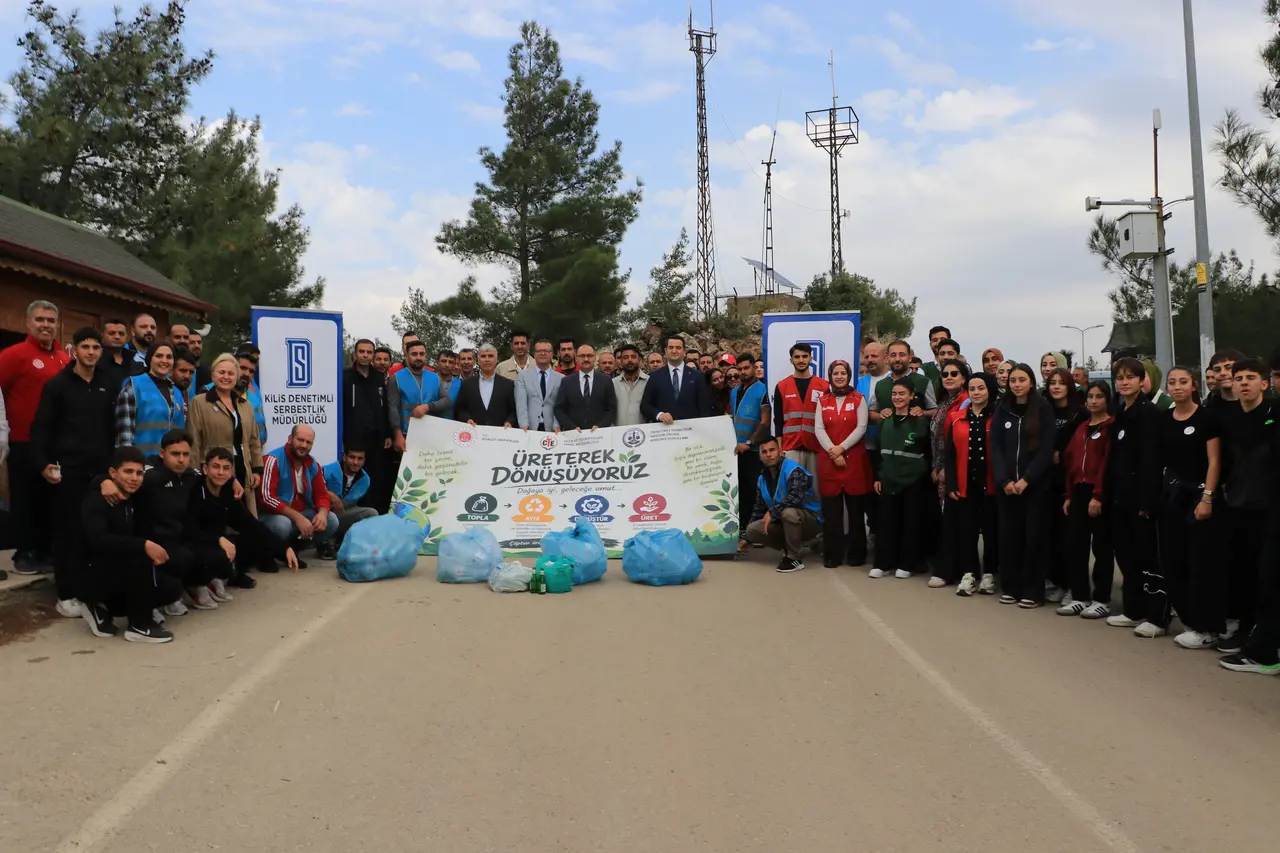 Kilis’te denetimli serbestlik yükümlülerinden doğaya katkı