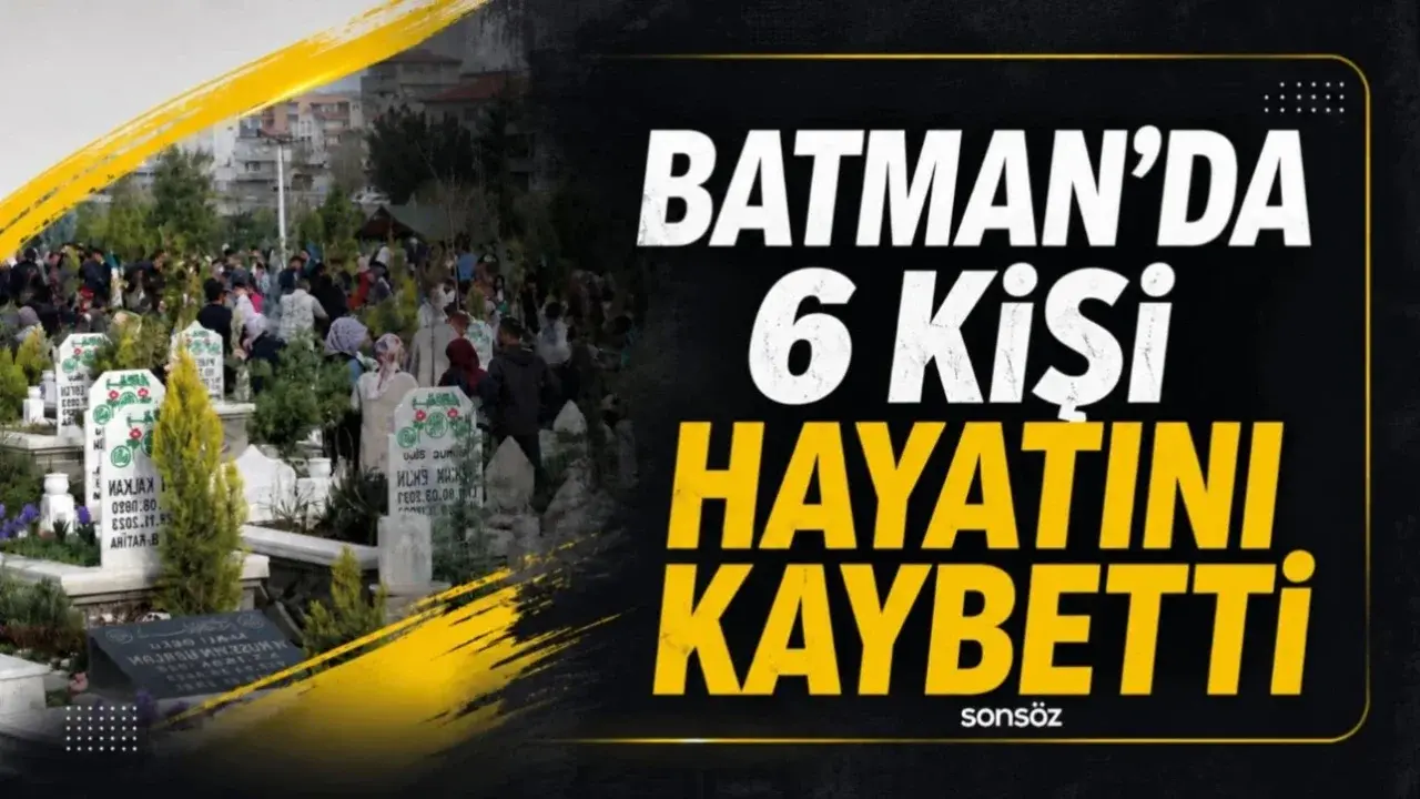 Batman’da 29 Ekim kayıtlarında 6 kişinin vefat bilgisi yer aldı