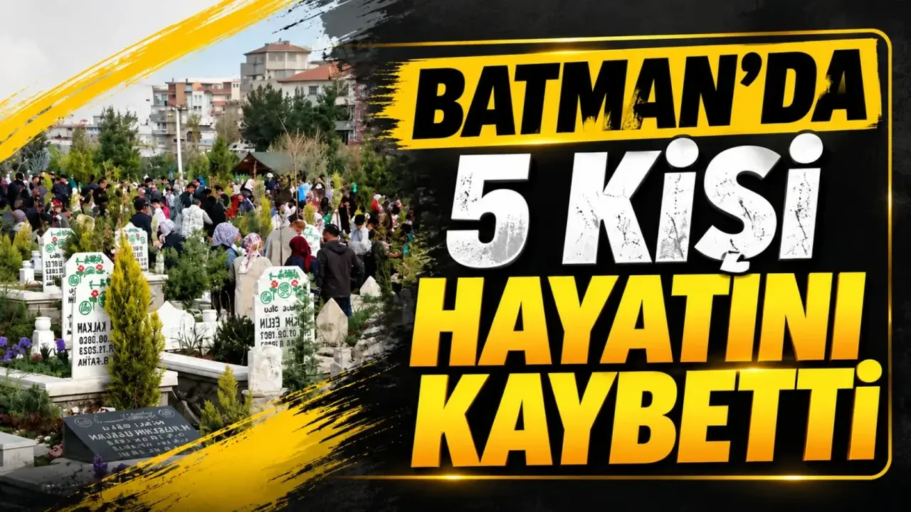 Batman’daki vefat kayıtlarında yer alan defin ve taziye bilgilerini gösteren haber görseli