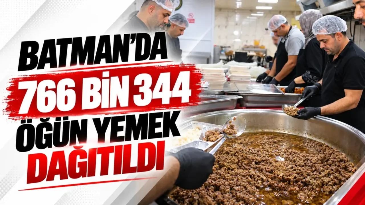 Batman’da 766 bin 344 öğün yemek dağıtıldı