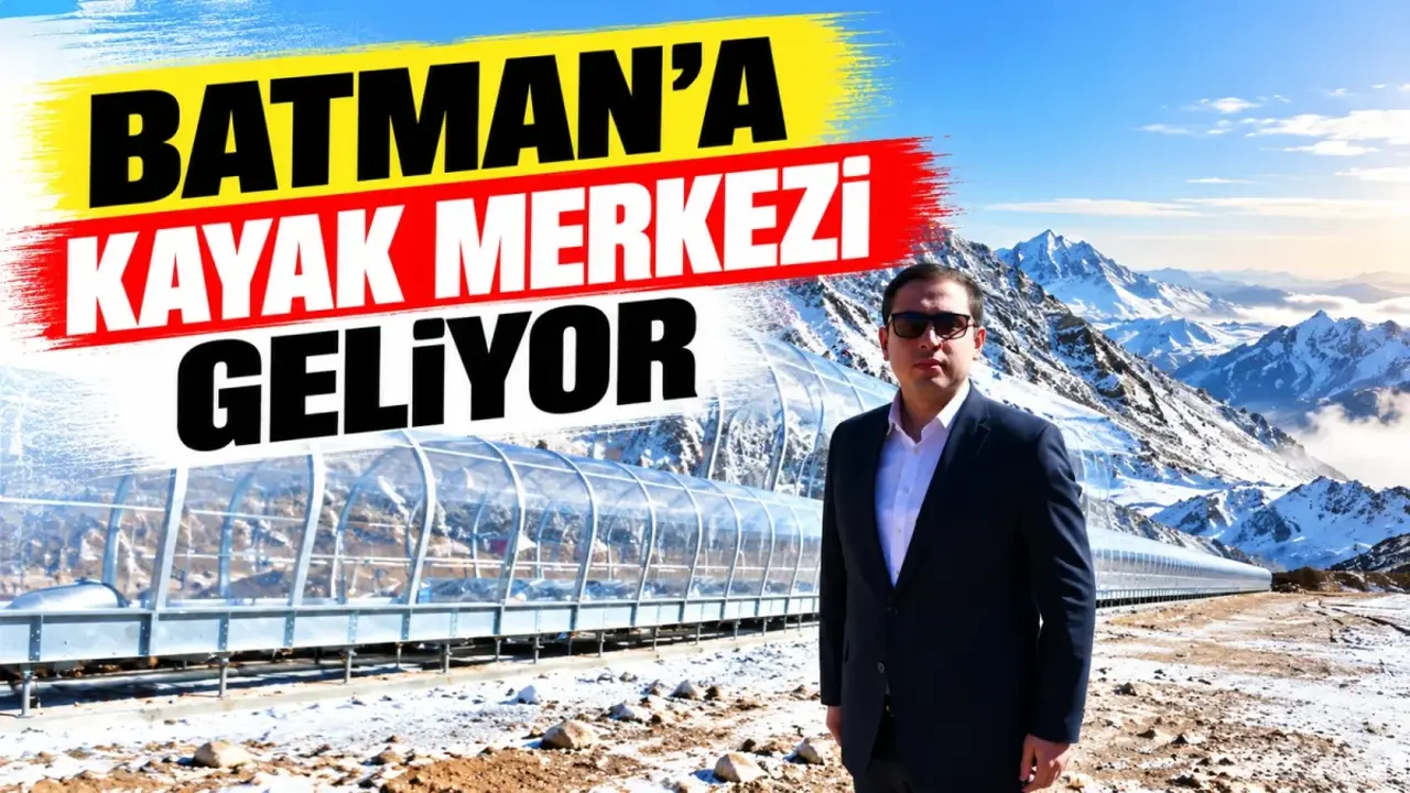 Mereto Dağı’nda yapımı süren kayak merkezi ve kayak pisti