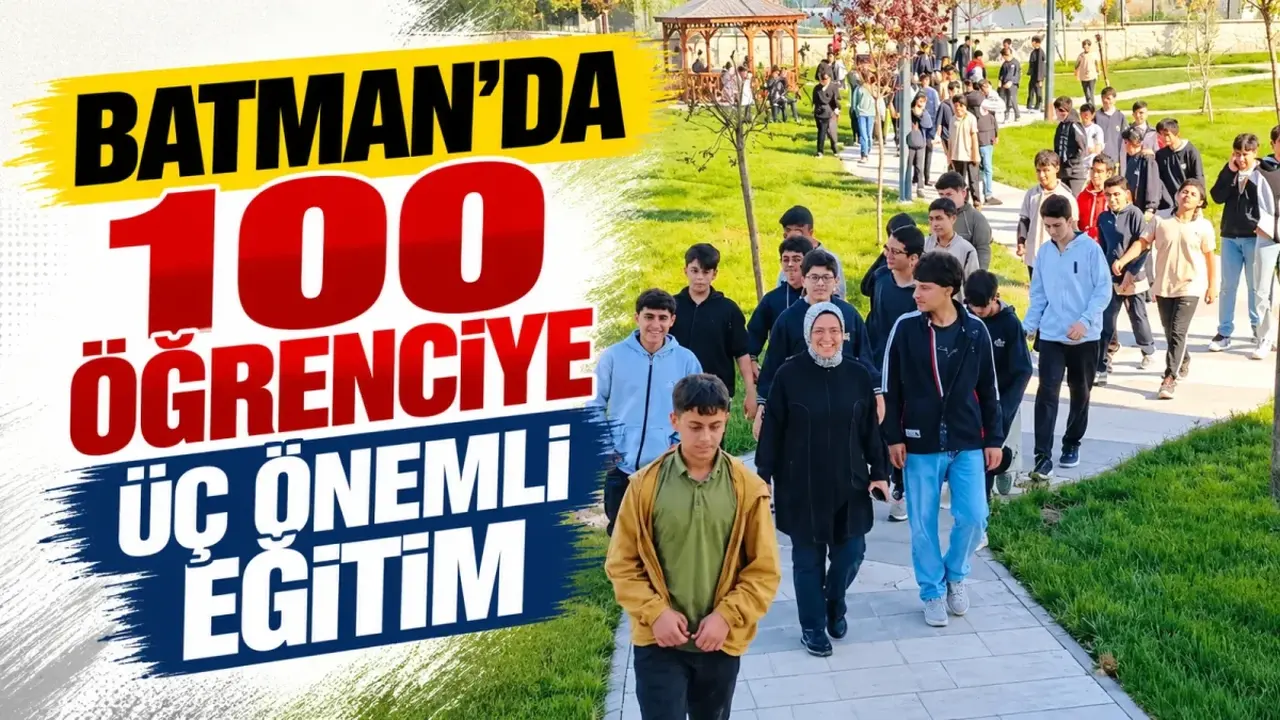 Batman Sivil Toplum Merkezindeki eğitim programına katılan öğrenciler