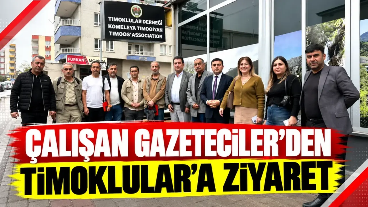 Batman basınından Tımoklular Derneği’ne dayanışma ziyareti